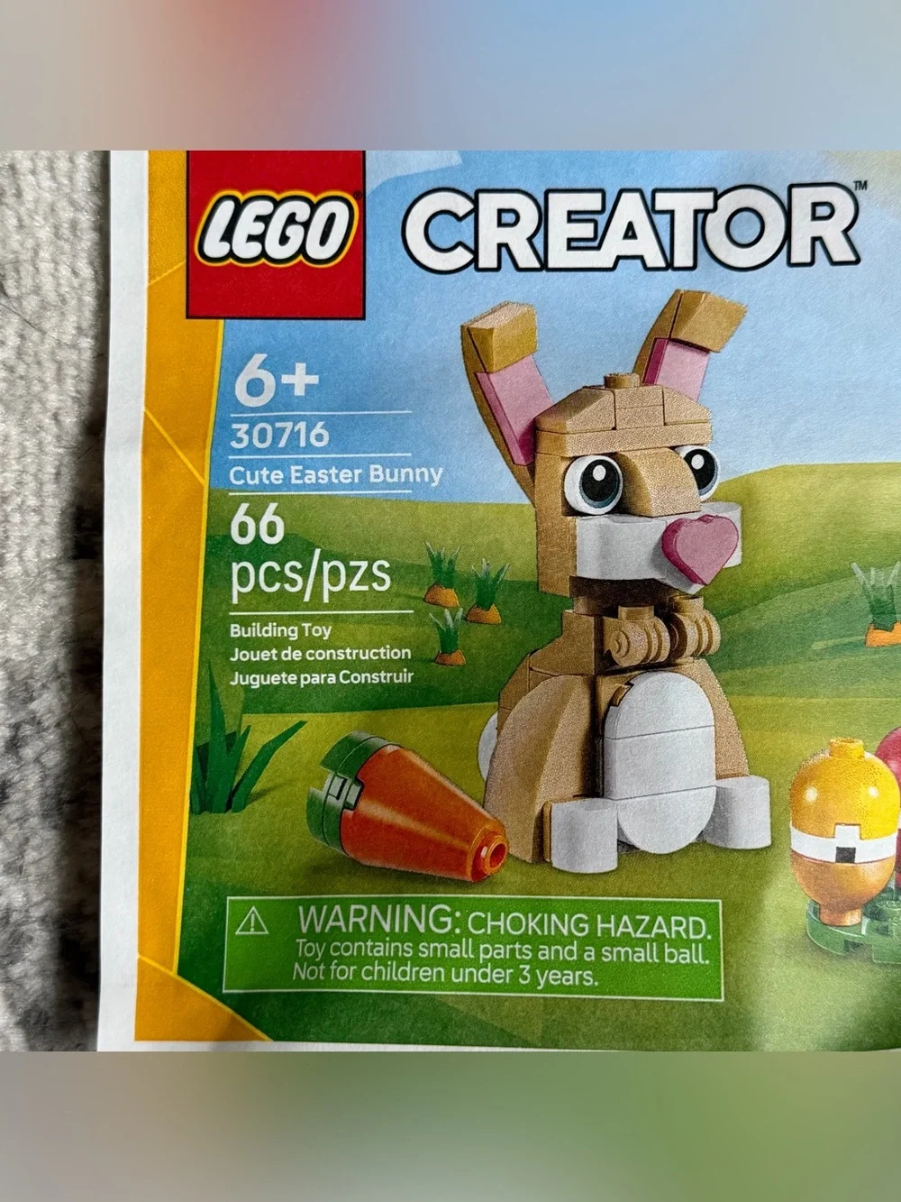 LEGO Easter Bunny Surprise 40764 and LEGO Creator Cute Easter Bunny 30716 NEW
